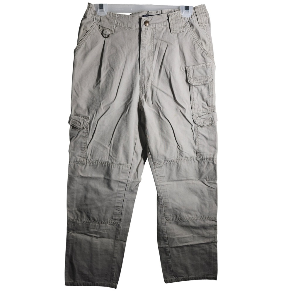 2X 5.11 Tactical Series Cargo Pants Style 74251 Men's Size 32x32 Khaki FLAW READ